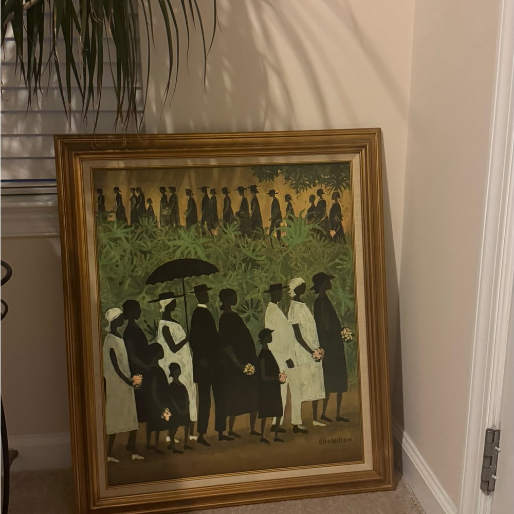 Amanti Art framed print of Ellis Wilson's "Funeral Procession".